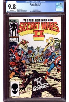 SECRET WARS II #1 CGC 9.8 WHITE PAGES front cover