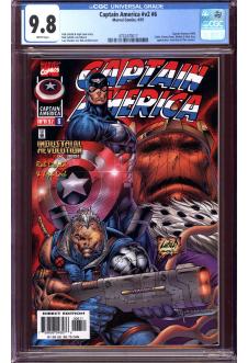 CAPTAIN AMERICA #V2 #6 CGC 9.8 WHITE PAGES front cover