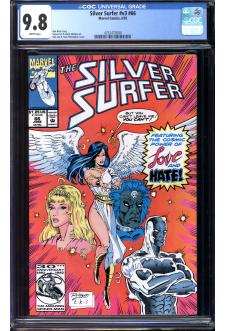 SILVER SURFER #V3 #66 CGC 9.8 WHITE PAGES front cover