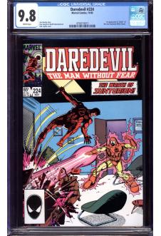 DAREDEVIL #224 CGC 9.8 WHITE PAGES front cover