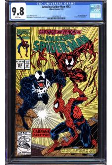 AMAZING SPIDER-MAN #362 CGC 9.8 WHITE PAGES front cover