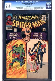 AMAZING SPIDER-MAN #37 CGC 9.4 WHITE PAGES front cover