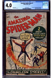 AMAZING SPIDER-MAN #1 CGC 4.0 OW PAGES front cover