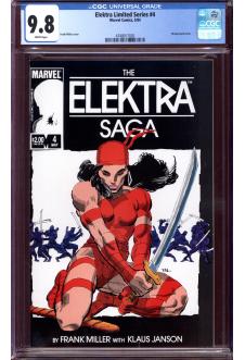 ELEKTRA LIMITED SERIES #4 CGC 9.8 WHITE PAGES front cover