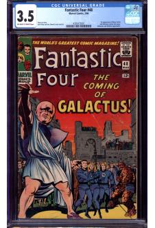 FANTASTIC FOUR #48 CGC 3.5 OW/WH PAGES front cover