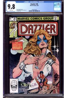 DAZZLER #26 CGC 9.8 WHITE PAGES front cover
