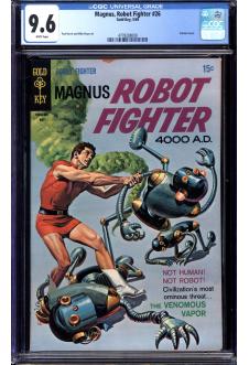 MAGNUS, ROBOT FIGHTER #26 CGC 9.6 WHITE PAGES front cover