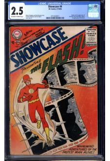 SHOWCASE #4 CGC 2.5 OW/WH PAGES front cover