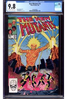 NEW MUTANTS #12 CGC 9.8 OW/WH PAGES front cover