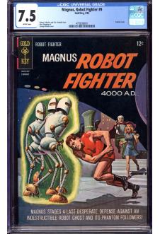 MAGNUS, ROBOT FIGHTER #9 CGC 7.5 WHITE PAGES front cover