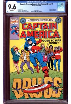 Cover of Captain America Goes to War Against Drugs #1