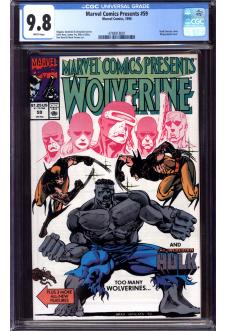 MARVEL COMICS PRESENTS #59 CGC 9.8 WHITE PAGES front cover