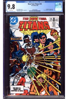 NEW TEEN TITANS #34 CGC 9.8 WHITE PAGES front cover