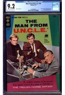 THE MAN FROM UNCLE #10 CGC 9.2 OW/WH PAGES front cover
