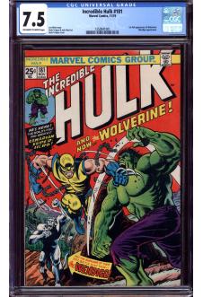 INCREDIBLE HULK #181 CGC 7.5 OW/WH PAGES front cover