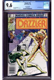 DAZZLER #14 CGC 9.6 WHITE PAGES front cover