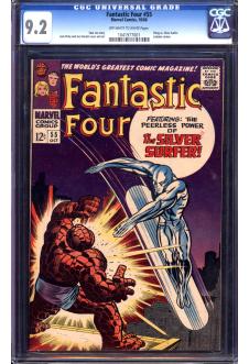 FANTASTIC FOUR #55 CGC 9.2 OW/WH PAGES front cover