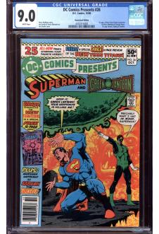 DC COMICS PRESENTS #26 CGC 9.0 WHITE PAGES front cover