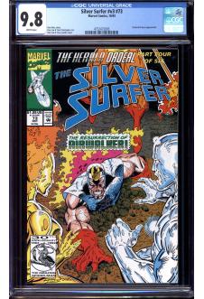 SILVER SURFER #V3 #73 CGC 9.8 WHITE PAGES front cover