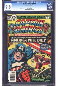 CAPTAIN AMERICA #200 CGC 9.8 WHITE PAGES front cover