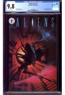 ALIENS #V2 #1 CGC 9.8 WHITE PAGES front cover