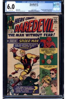 DAREDEVIL #1 CGC 6.0 OW PAGES front cover