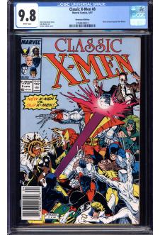 CLASSIC X-MEN #8 CGC 9.8 WHITE PAGES front cover