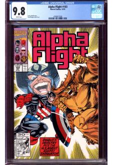 ALPHA FLIGHT #103 CGC 9.8 WHITE PAGES front cover