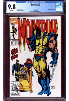 WOLVERINE #65 CGC 9.8 WHITE PAGES front cover