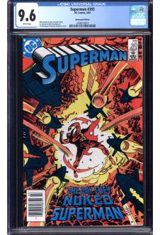 SUPERMAN #393 CGC 9.6 WHITE PAGES front cover