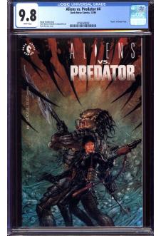 ALIENS VS. PREDATOR #4 CGC 9.8 WHITE PAGES front cover