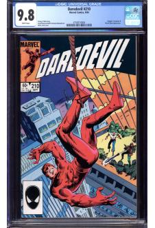 DAREDEVIL #210 CGC 9.8 WHITE PAGES front cover