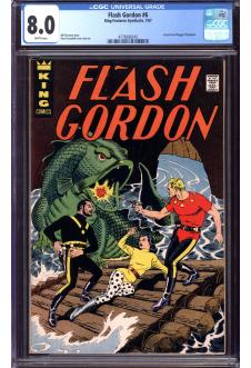FLASH GORDON #6 CGC 8.0 WHITE PAGES front cover