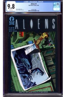 ALIENS #2 CGC 9.8 WHITE PAGES front cover