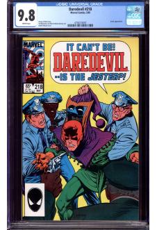 DAREDEVIL #218 CGC 9.8 WHITE PAGES front cover
