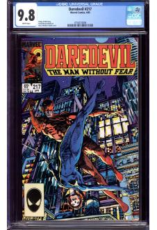 DAREDEVIL #217 CGC 9.8 WHITE PAGES front cover