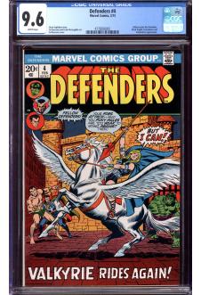 DEFENDERS #4 CGC 9.6 WHITE PAGES front cover