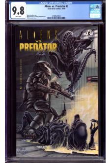 ALIENS VS. PREDATOR #3 CGC 9.8 WHITE PAGES front cover