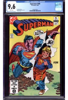 SUPERMAN #388 CGC 9.6 WHITE PAGES front cover