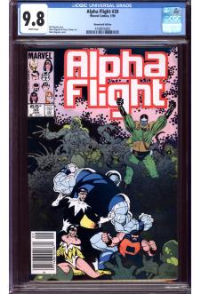ALPHA FLIGHT #30 CGC 9.8 WHITE PAGES front cover