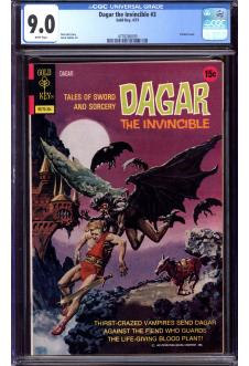 DAGAR THE INVINCIBLE #3 CGC 9.0 WHITE PAGES front cover