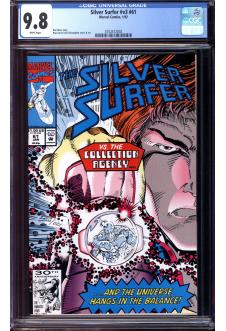 SILVER SURFER #V3 #61 CGC 9.8 WHITE PAGES front cover