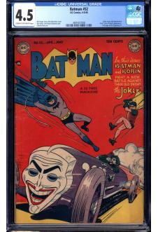 BATMAN #52 CGC 4.5 CR/OW PAGES front cover