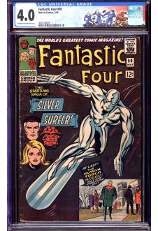 FANTASTIC FOUR #50 CGC 4.0 CR/OW PAGES front cover