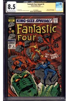 FANTASTIC FOUR ANNUAL #6 CGC 8.5 OW/WH PAGES front cover