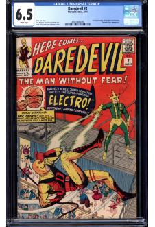 DAREDEVIL #2 CGC 6.5 WHITE PAGES front cover