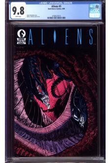 ALIENS #5 CGC 9.8 WHITE PAGES front cover