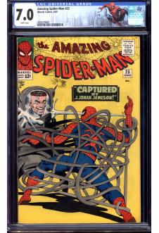 AMAZING SPIDER-MAN #25 CGC 7.0 WHITE PAGES front cover