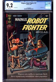 MAGNUS, ROBOT FIGHTER #23 CGC 9.2 WHITE PAGES front cover