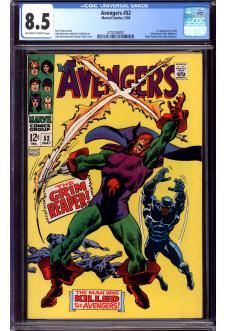 AVENGERS #52 CGC 8.5 OW/WH PAGES front cover